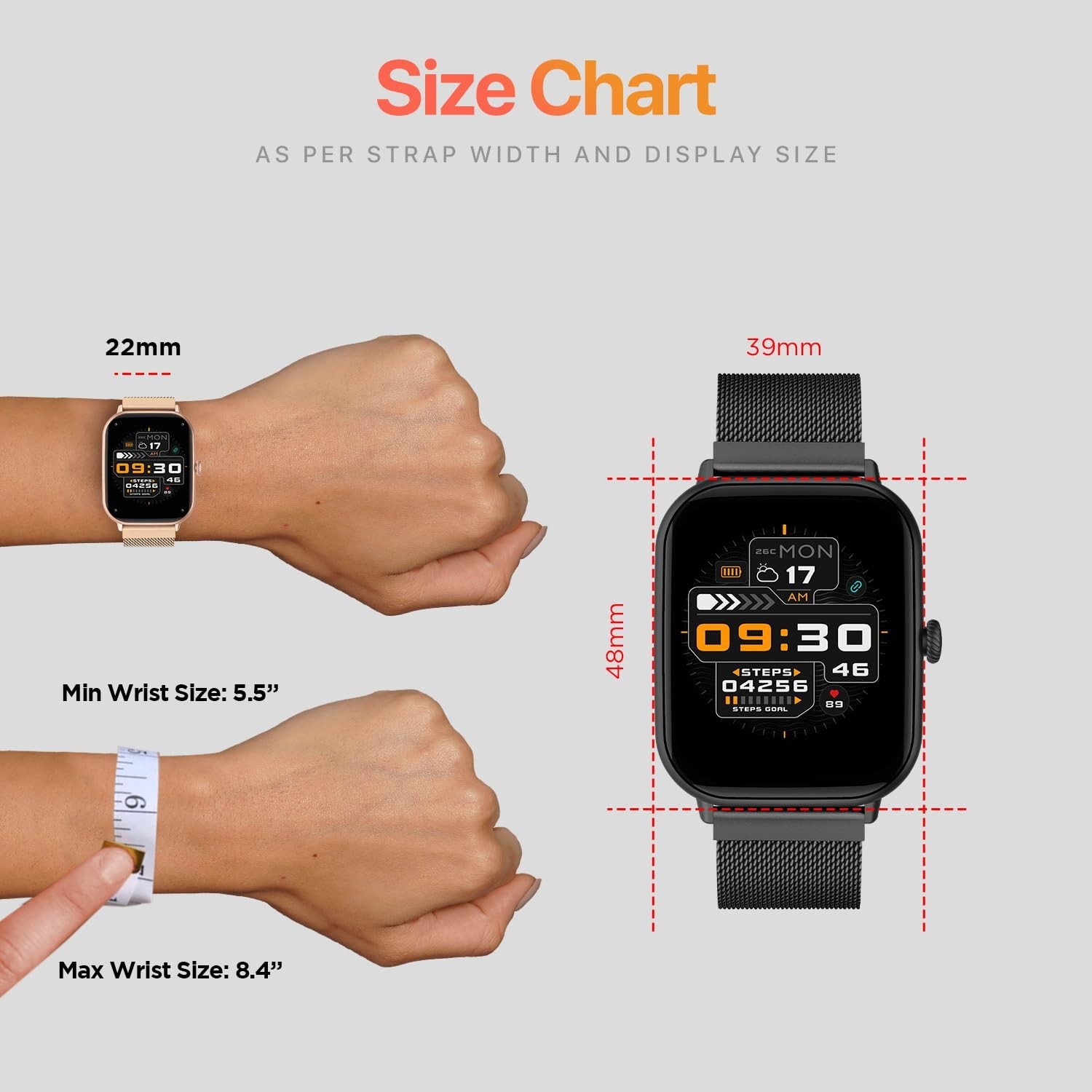Fire-Boltt Ninja Smart Watch 42.9 mm | Bluetooth Calling | 100 Sports Modes | FS