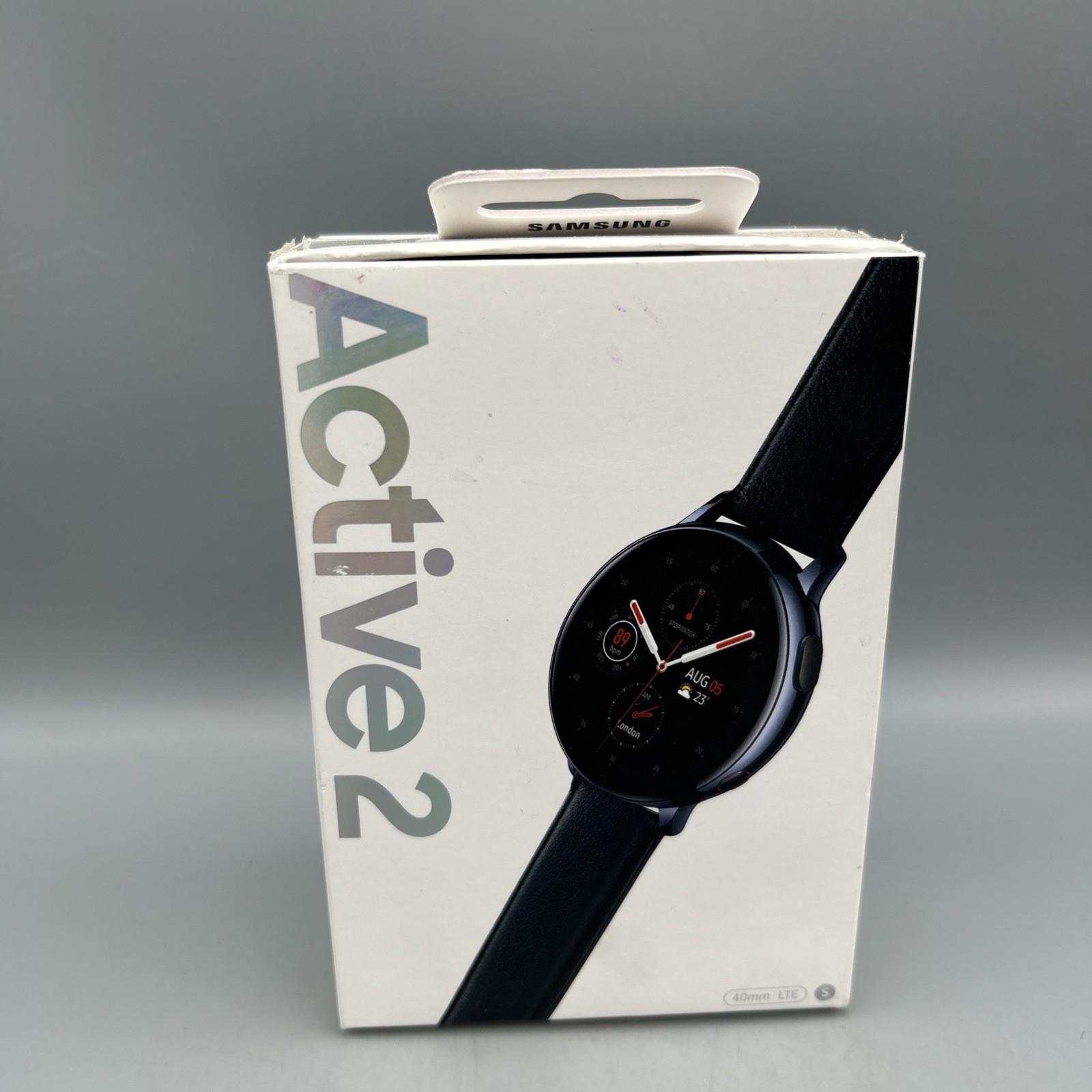 Samsung Galaxy Watch Active 2 SM-R835 40mm Stainless Steel Case with Leather…