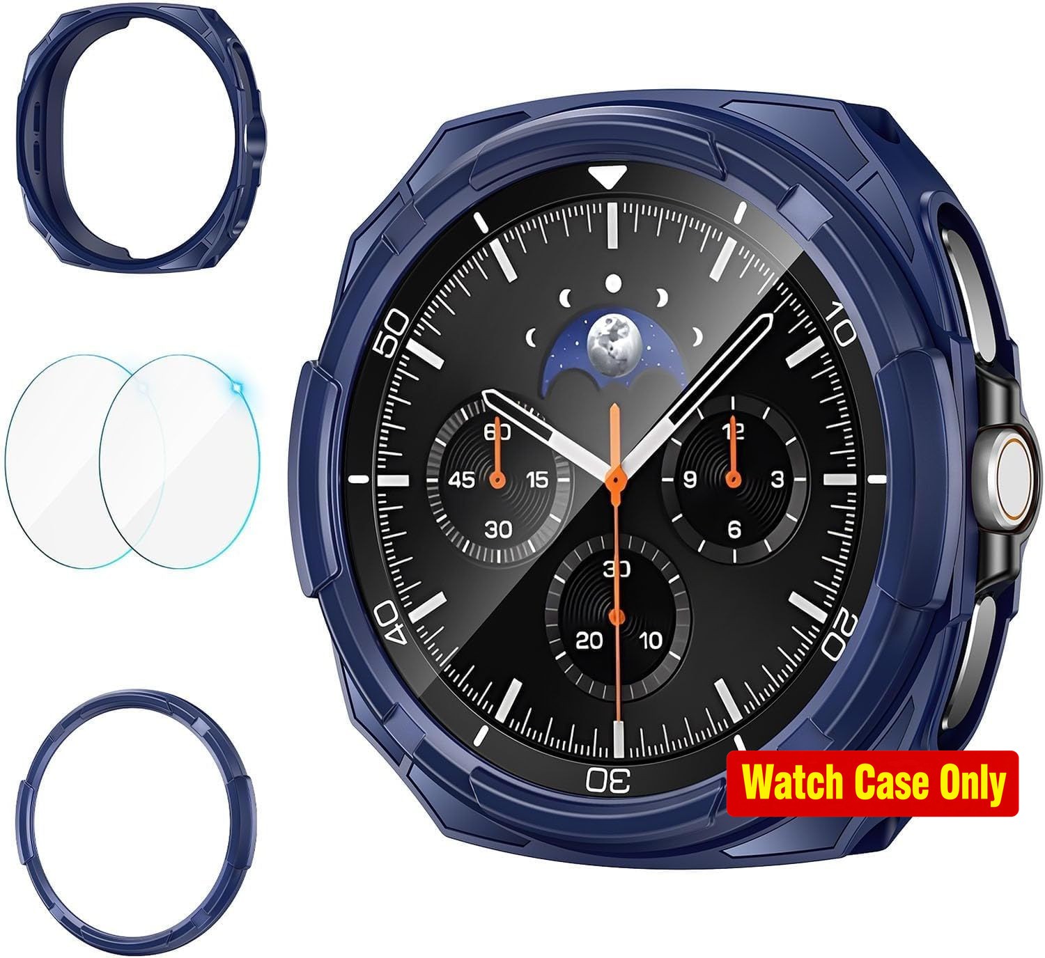 Full Body Bumper Guard 3-Pack Screen Protector for Samsung Galaxy Watch 8 Classi