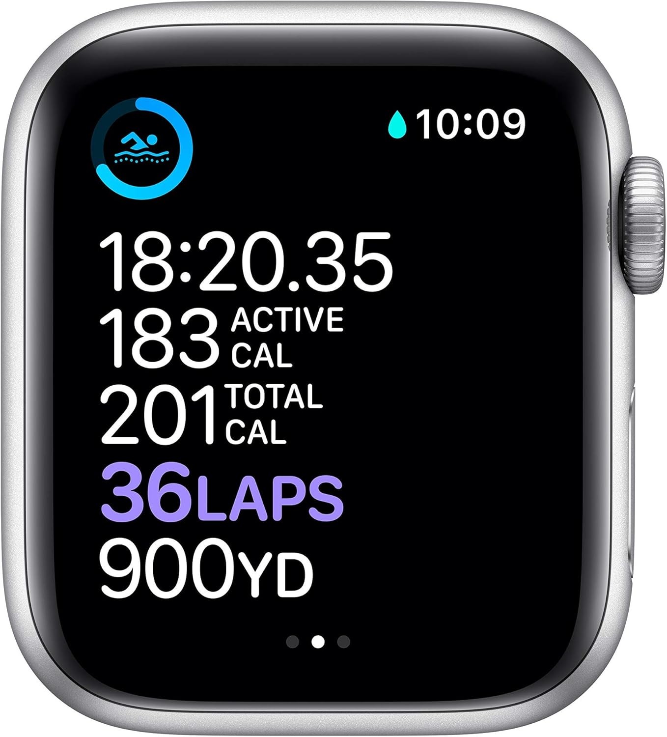 Apple Watch Series 6 40mm GPS/LTE Silver Titanium White Band Very Good
