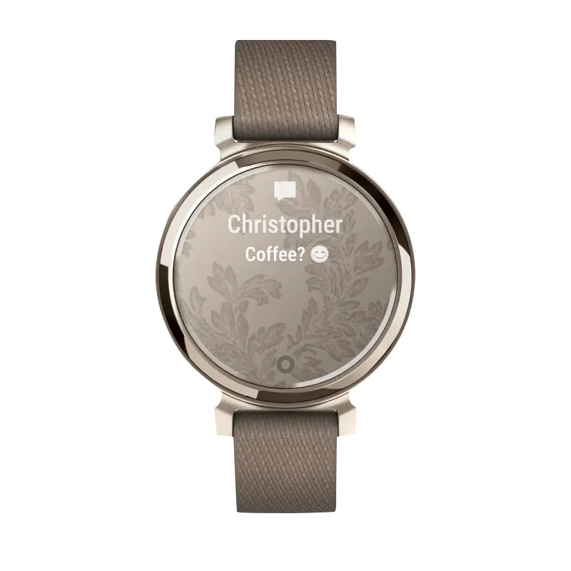 Garmin Lily 2 Classic, Cream Gold with Coffee Nylon Band (010-02839-14) *