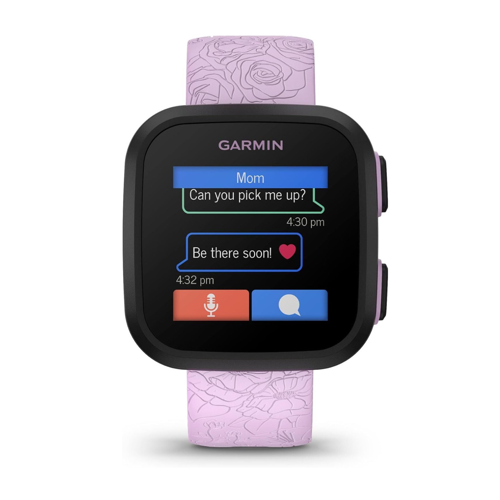 Garmin Bounce Kids GPS Smartwatch with Activity Tracking (Lilac Floral)