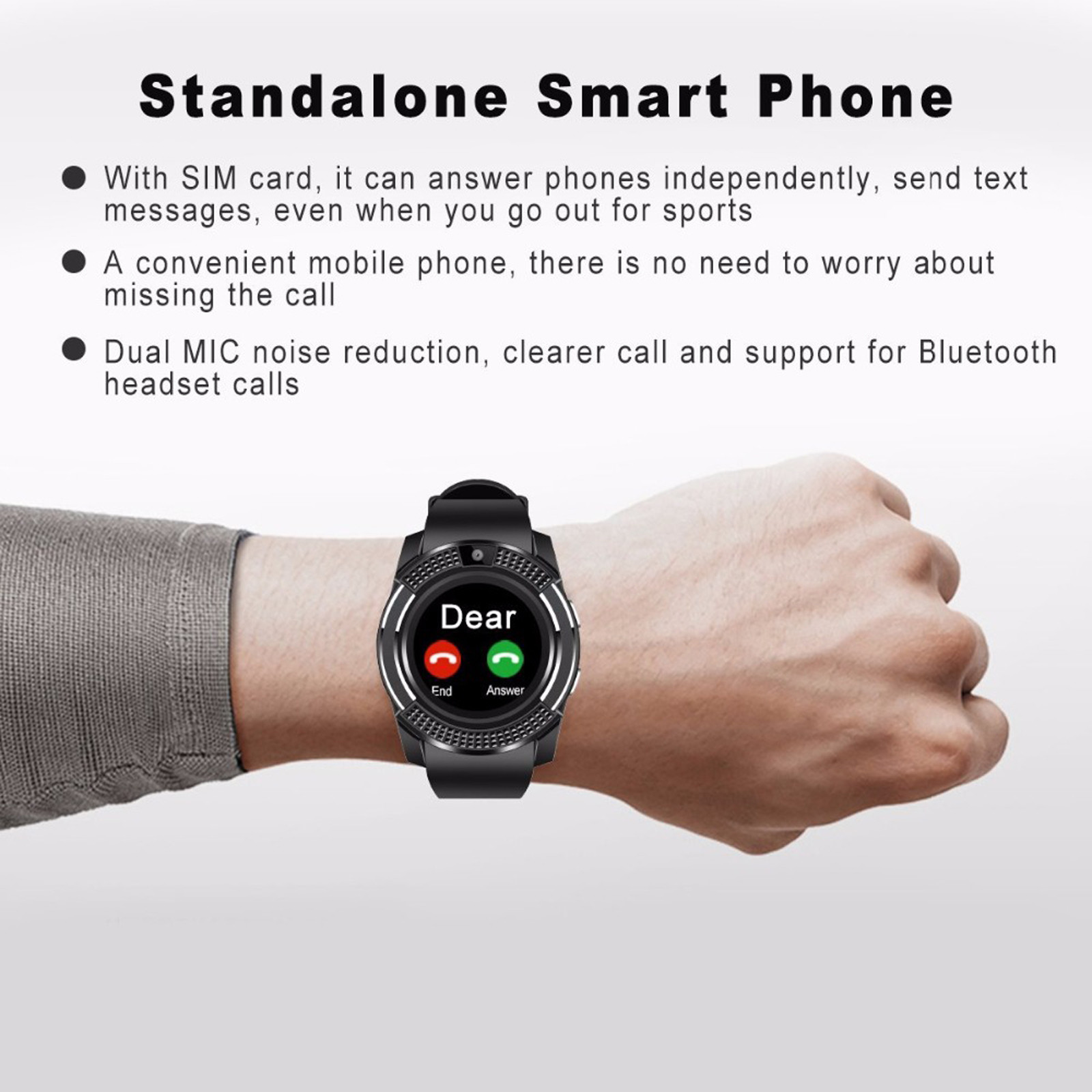 All in 1 Bluetooth Smartwatch Phone GSM Unlocked Watch for Android Men Women