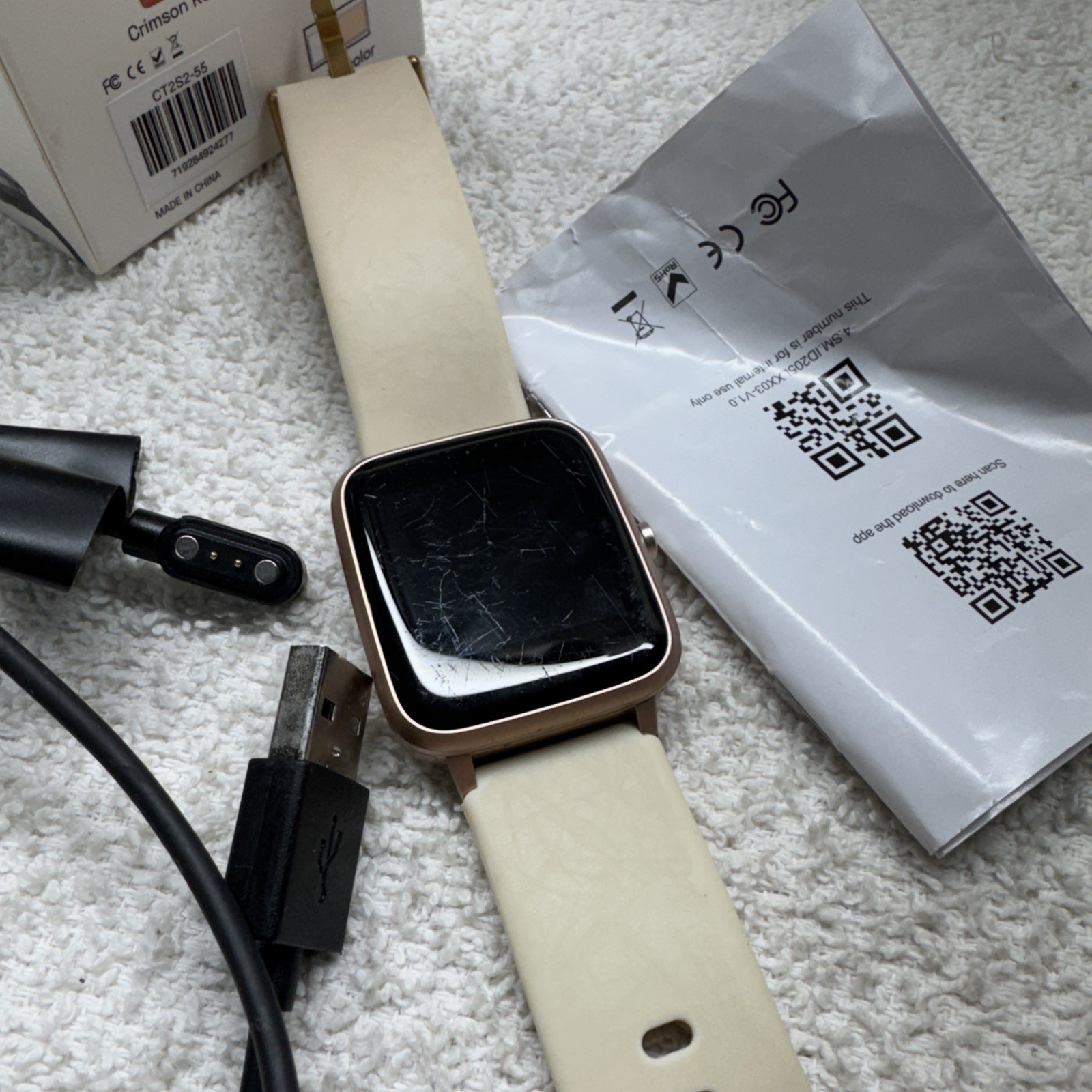 Cubitt CT2S Series 2 Smartwatch Fitness Tracker Rose Gold BN5
