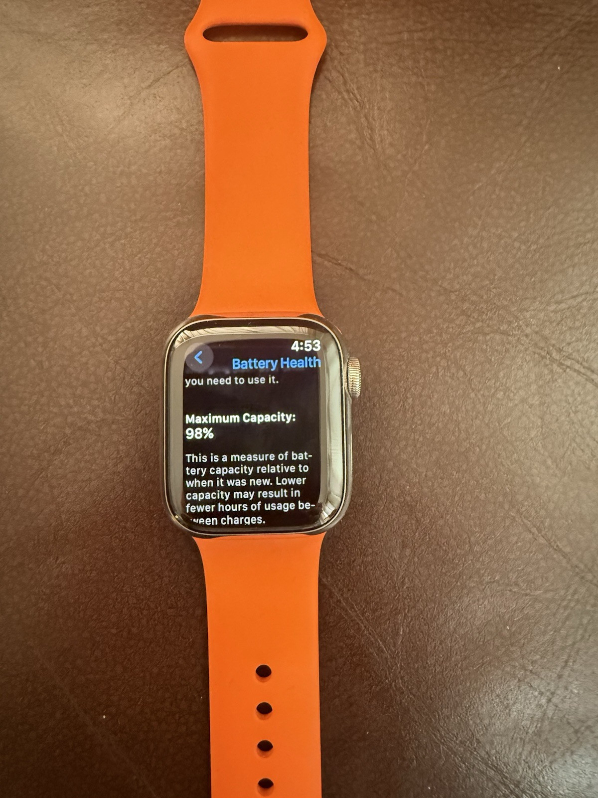 Apple Watch Hermes Series 8 41mm Double Tour And Orange Sports Bands