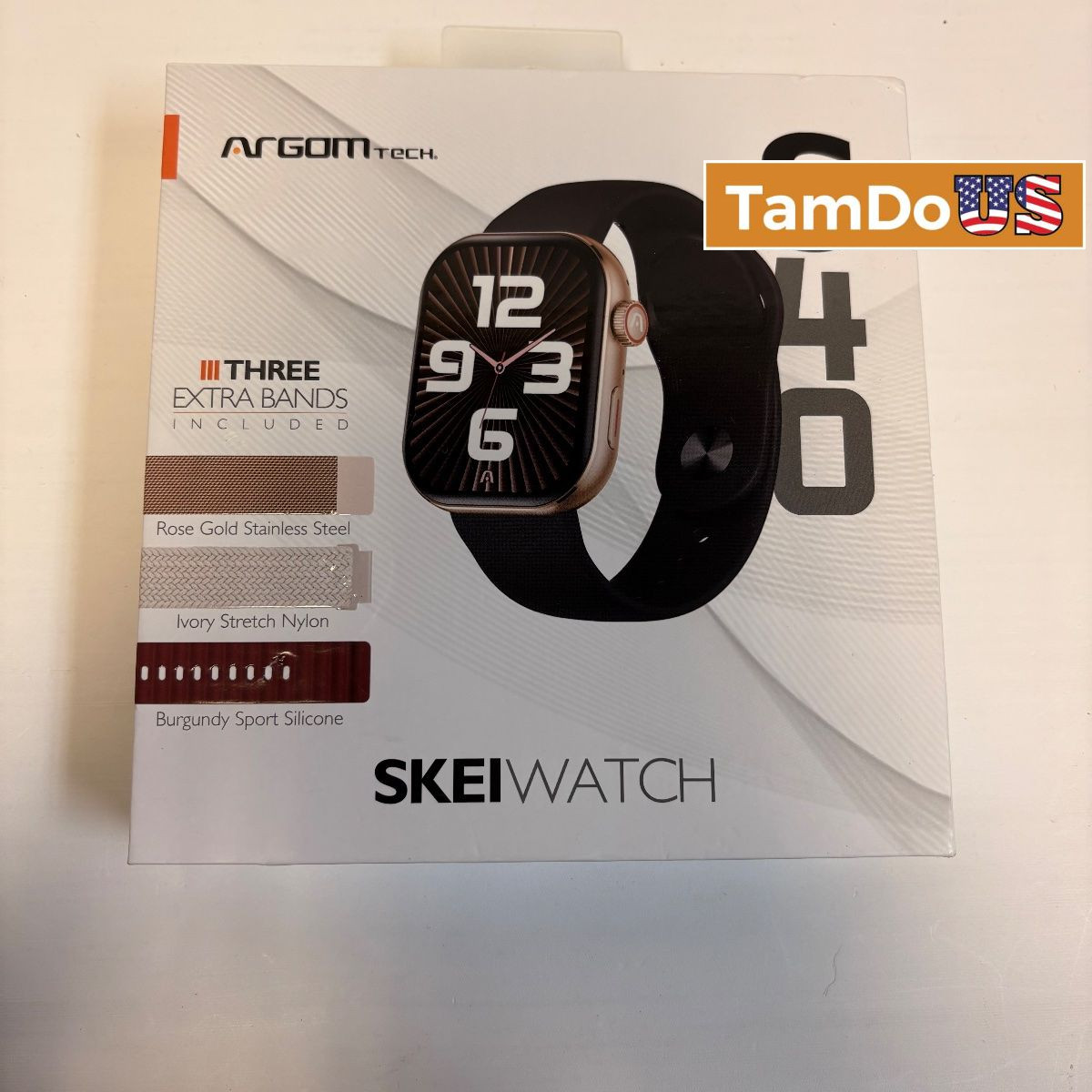 ArgomTech Skeiwatch S40 Smartwatch 2.01” TFT, Bluetooth Call, SpO2, Heart Rate,