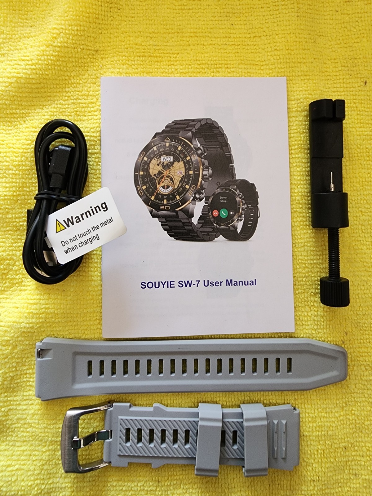 SOUYIE SW-7 DIGITAL SMART WATCH AMOLED 1.43″SCREEN B/TOOTH W/PROOF H/RATE