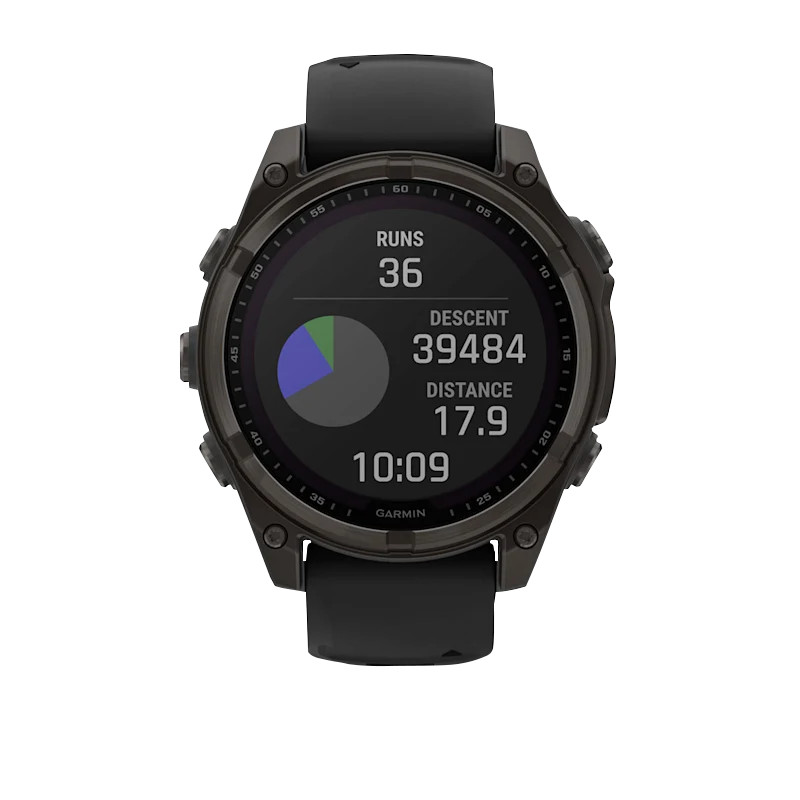 Garmin Fenix 8, 47mm AMOLED, Solar Sapphire, Carbon Gray Titanium (010-02906-10)
