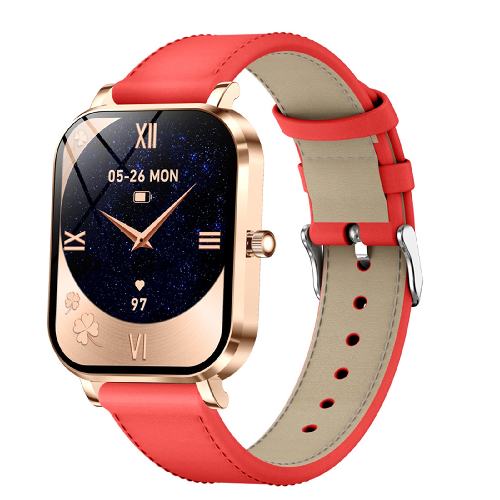 Women’s Smart Sports Watch With Metal Body 1.75 Display Support BT Calls H SRTI