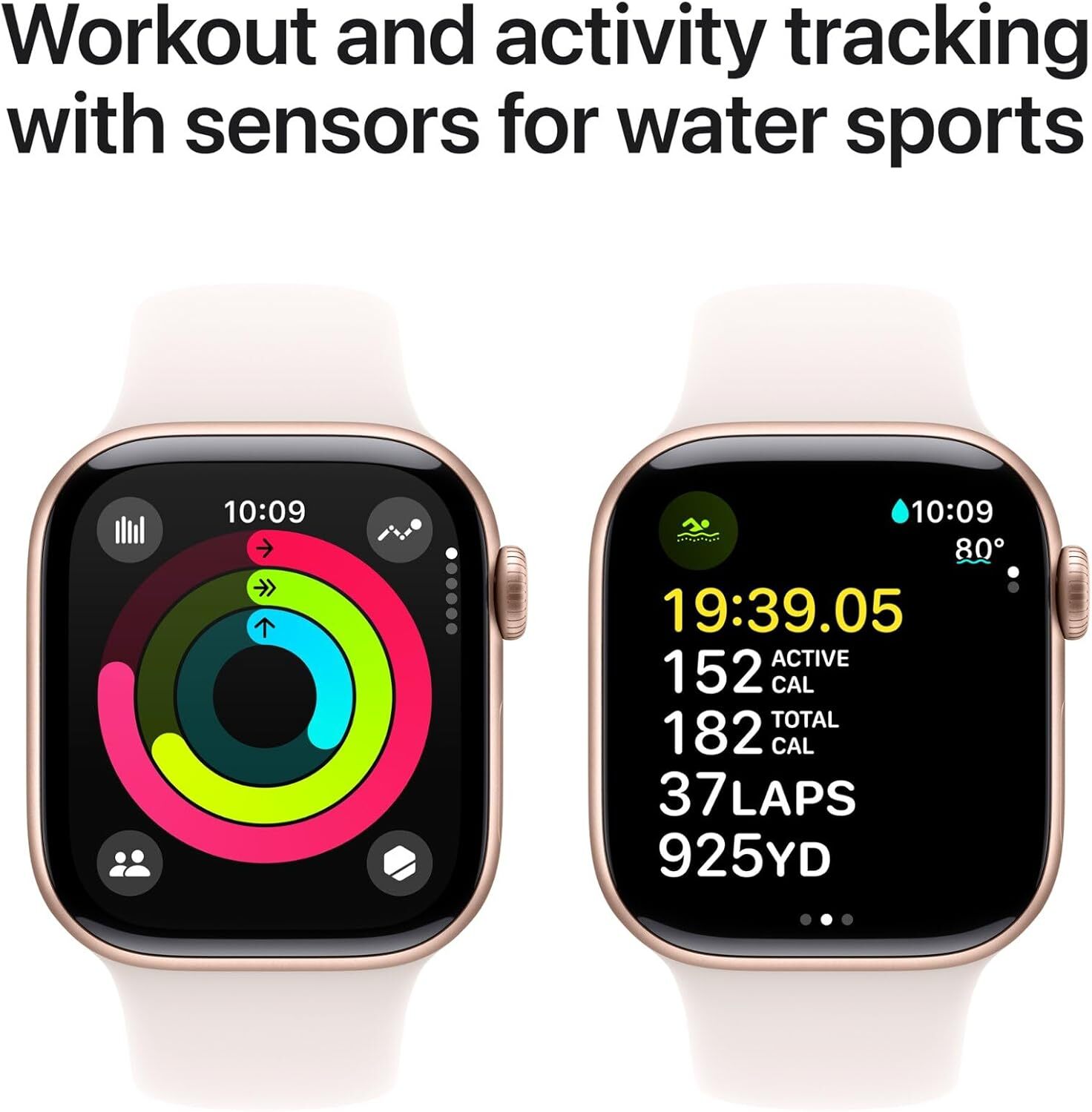 (Wi-Fi + Bluetooth) Apple Watch Series 10 42mm Rose Gold Aluminum Case – A Grade
