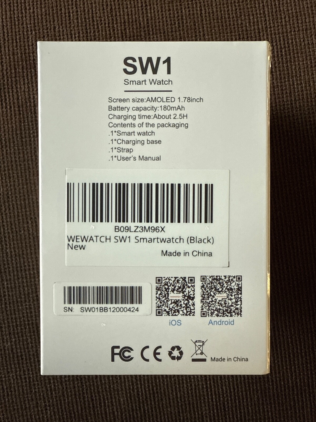 WEWATCH SW1 Smart Watch with GPS, Sleep monitor, 14 sport modes, and more