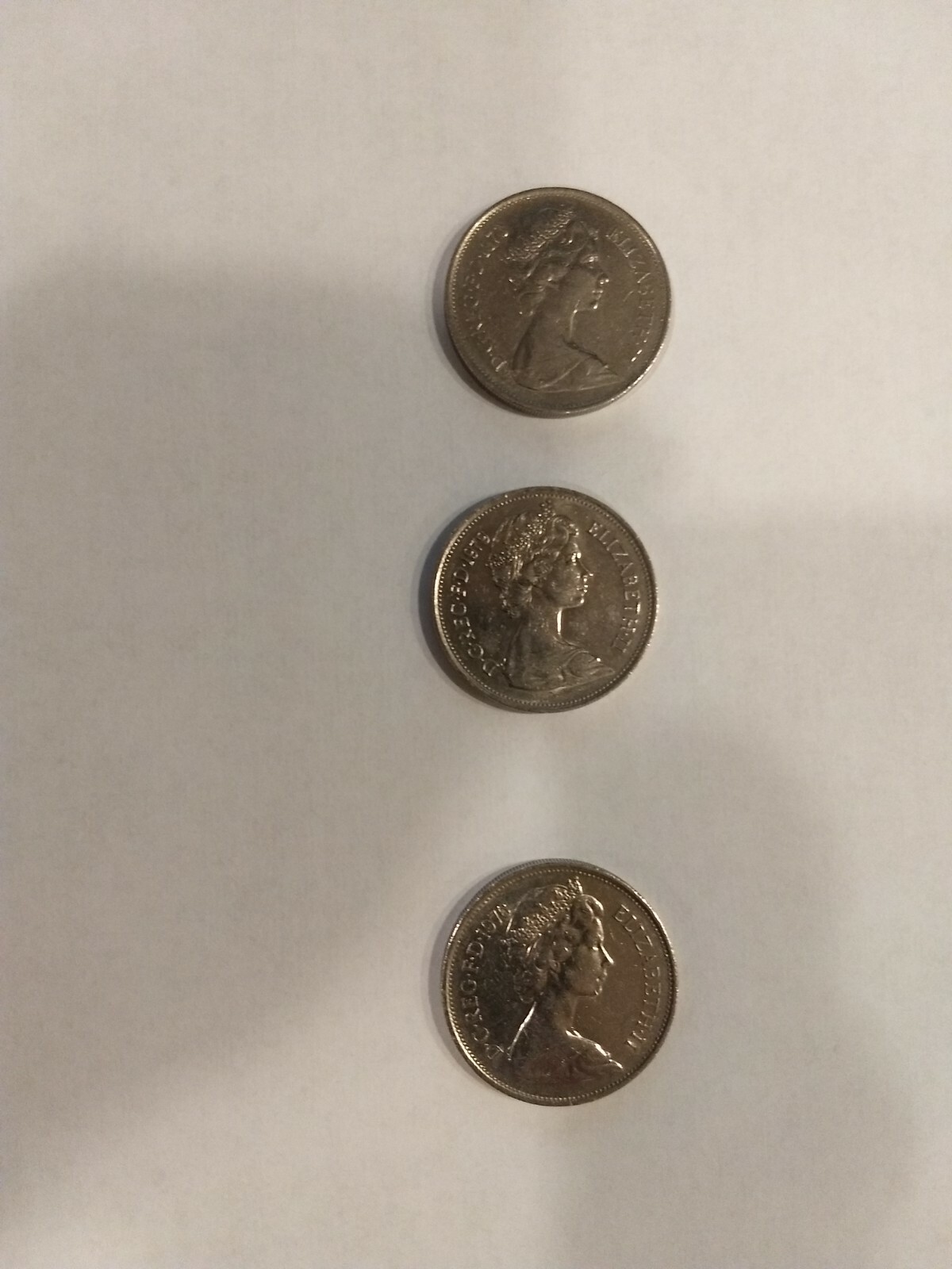 Vintage Coins 1973, 1976 & 1979 Rare New Pence 10 Very Good Condition
