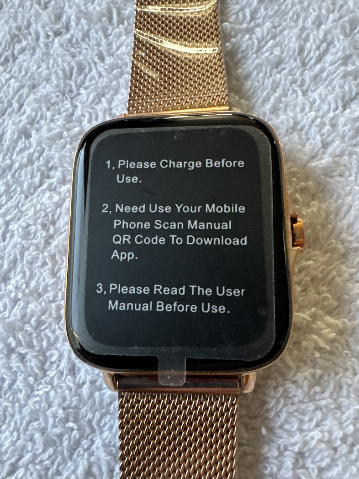 Smart Watch China 3 Different Bands Instructions 1 Year Warranty Charging NEW