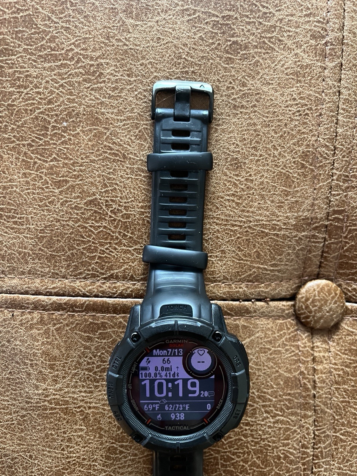 Garmin Instinct 2X Solar Tactical GPS Smartwatch 50mm Black Silicone Band