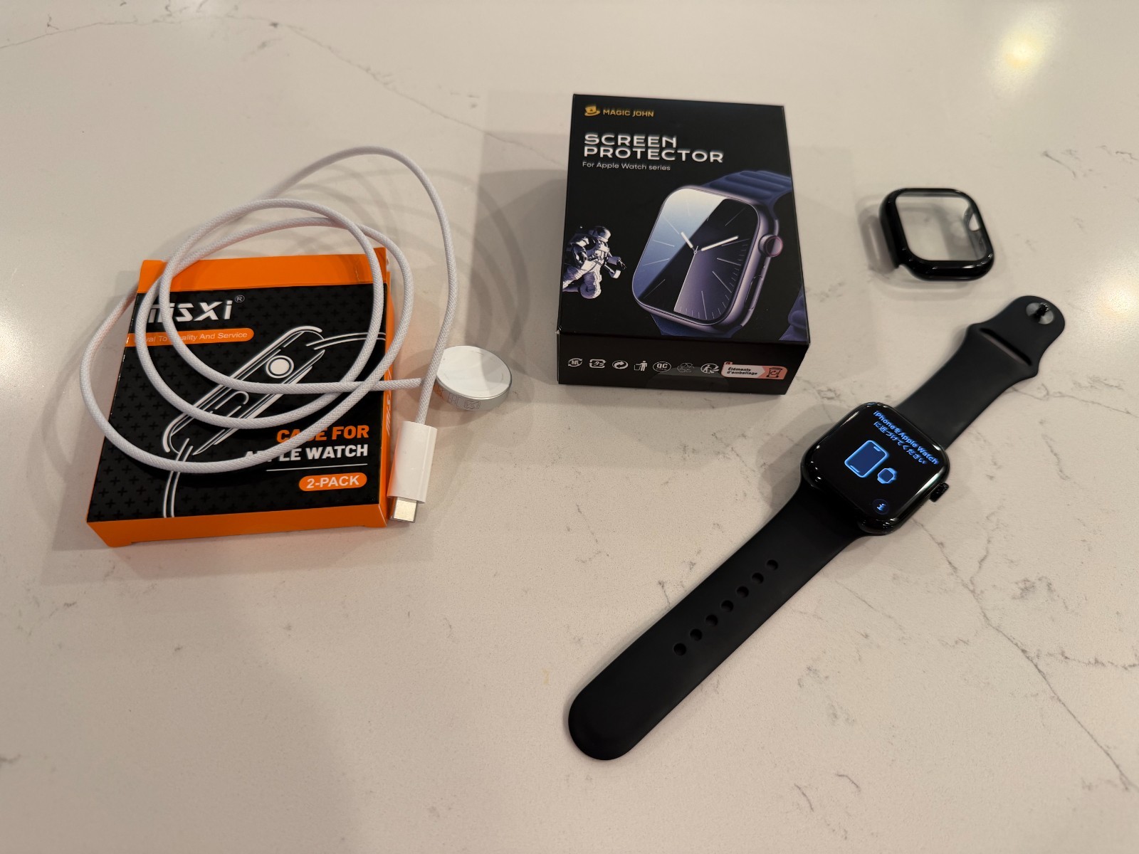 Apple Apple Watch Series 11 GPS 42mm Jet Black Aluminum Case, Black Sport Band