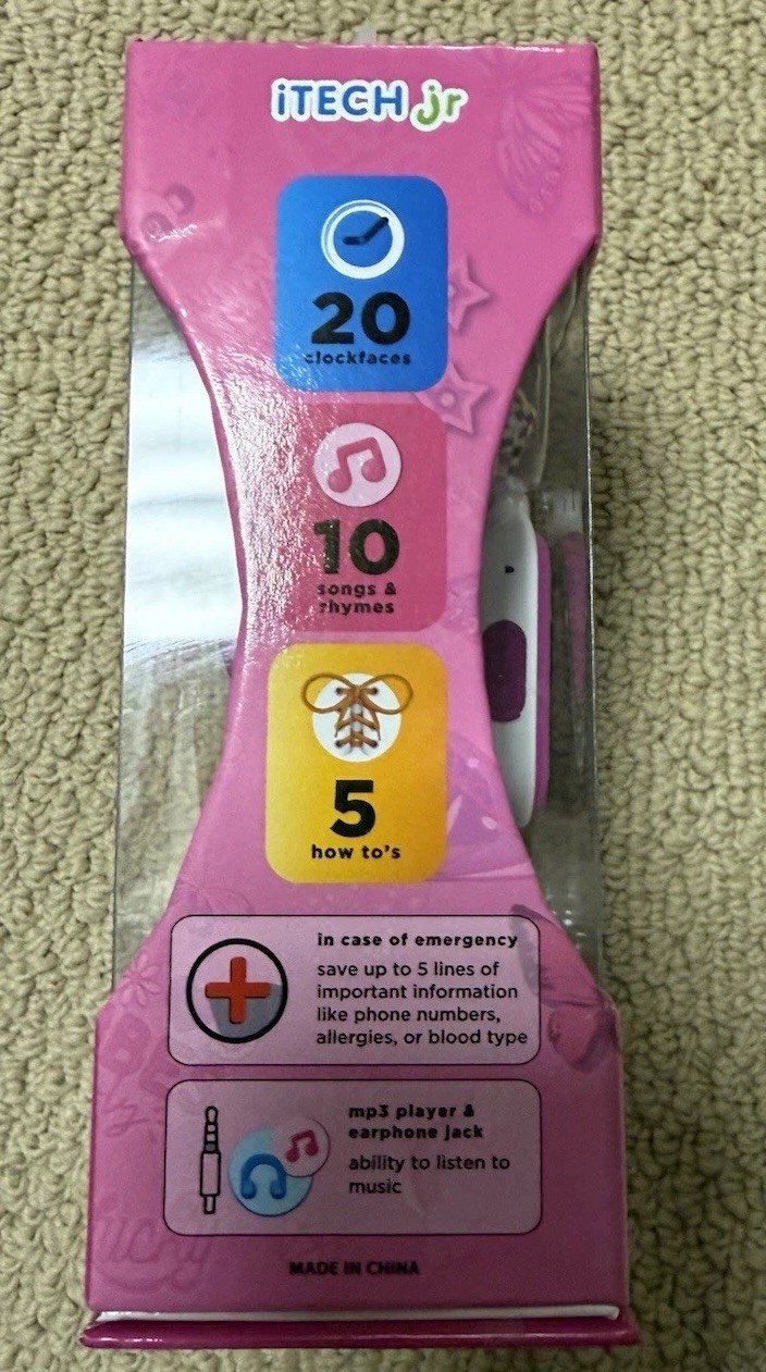 iTECH JR Kids Smartwatch Colorful Band with Bonus Earphones