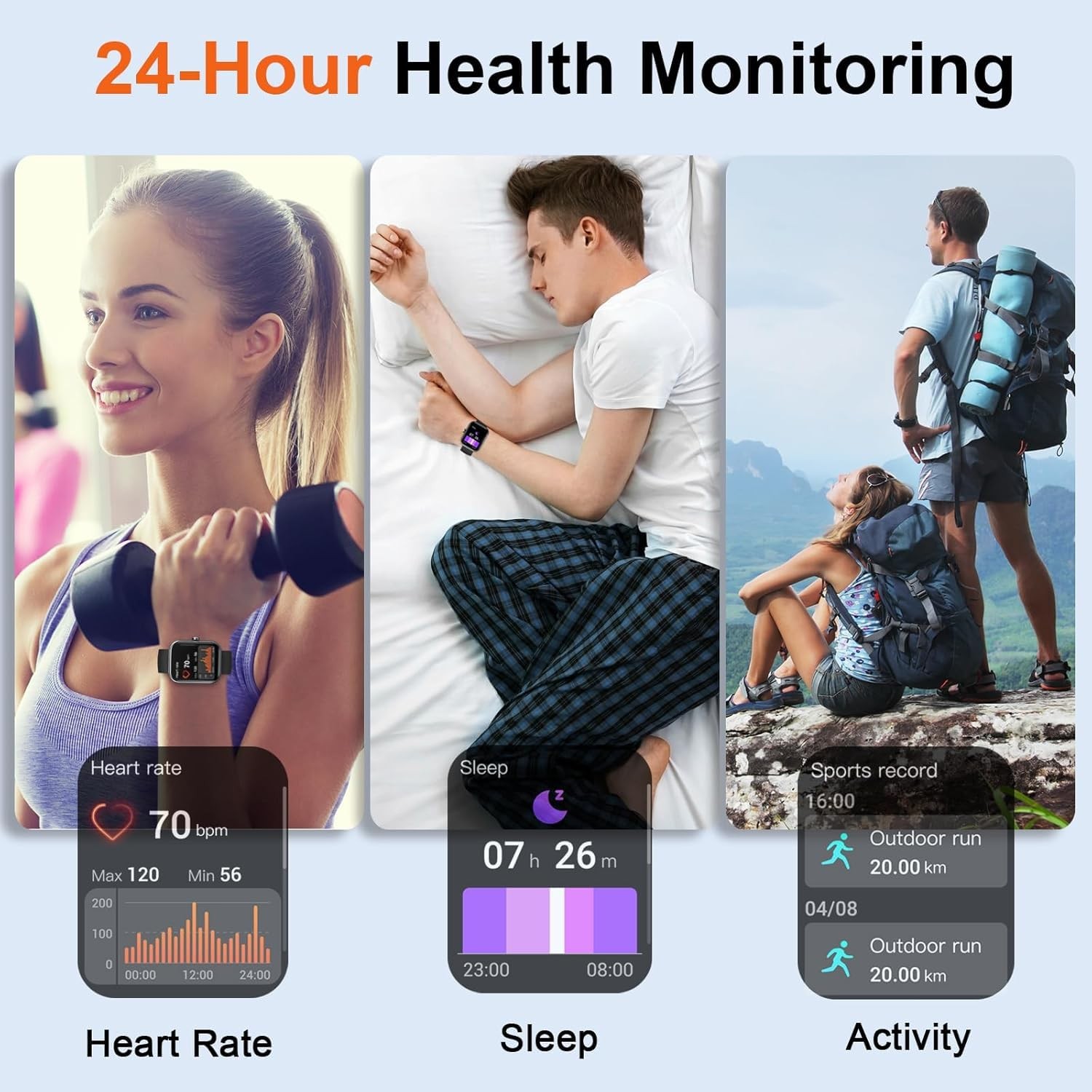 for Men (Answer/Make ), 2025 New 1.91″ HD , Fitness with 120+ Sport Modes, IP…