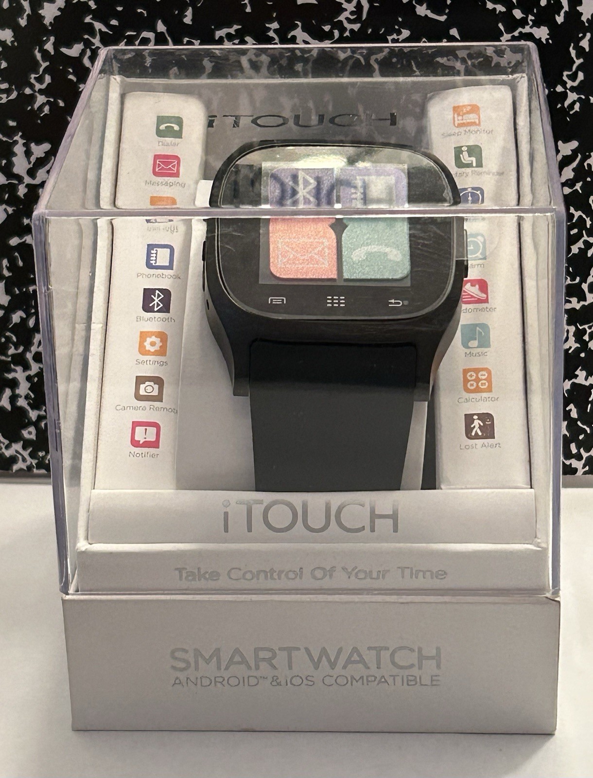 iTOUCH Smartwatch Android & iOS Compatible Black NIB