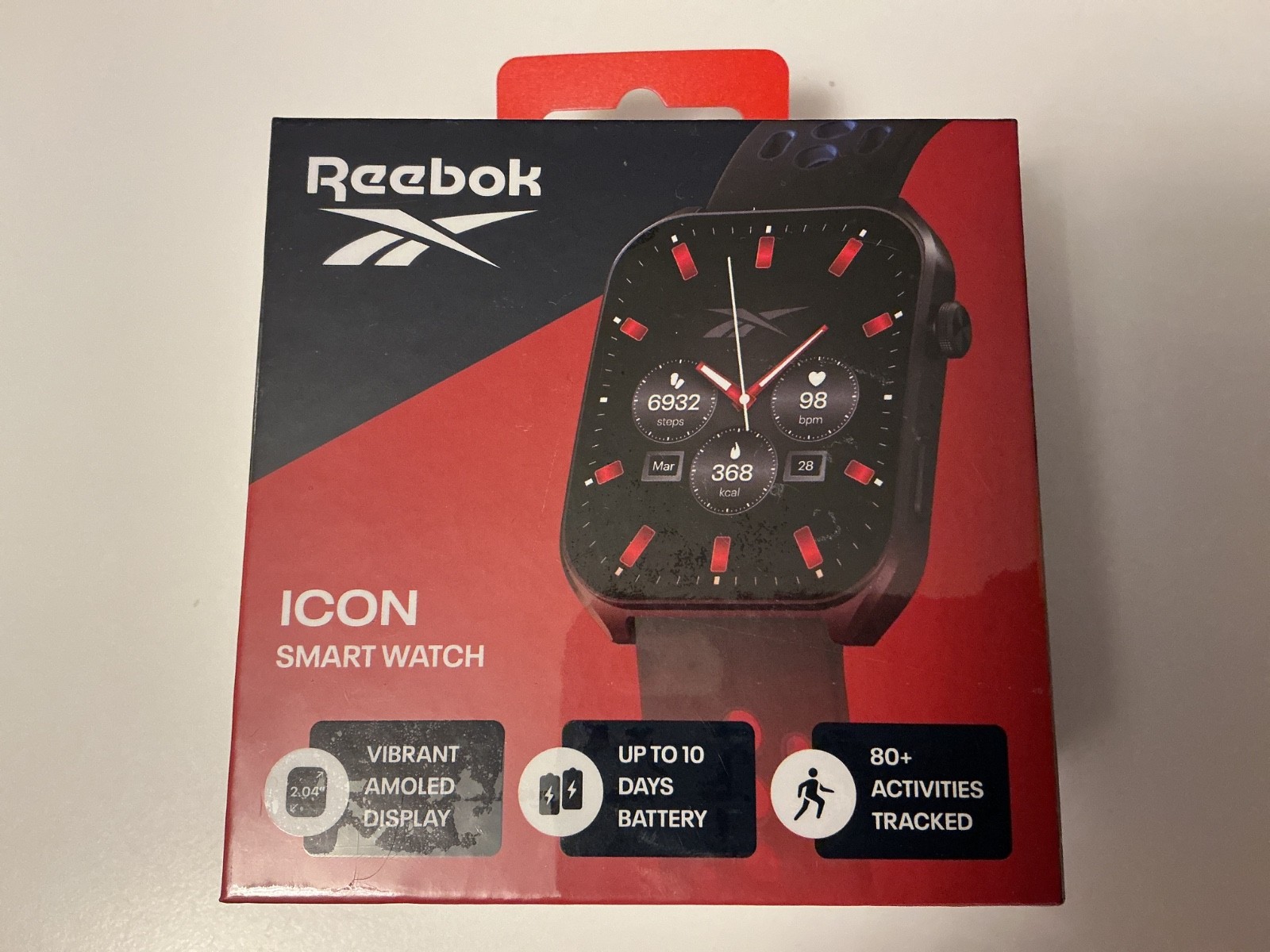 New Sealed Reebok Icon Smart Watch RICS-1-BK-US Black