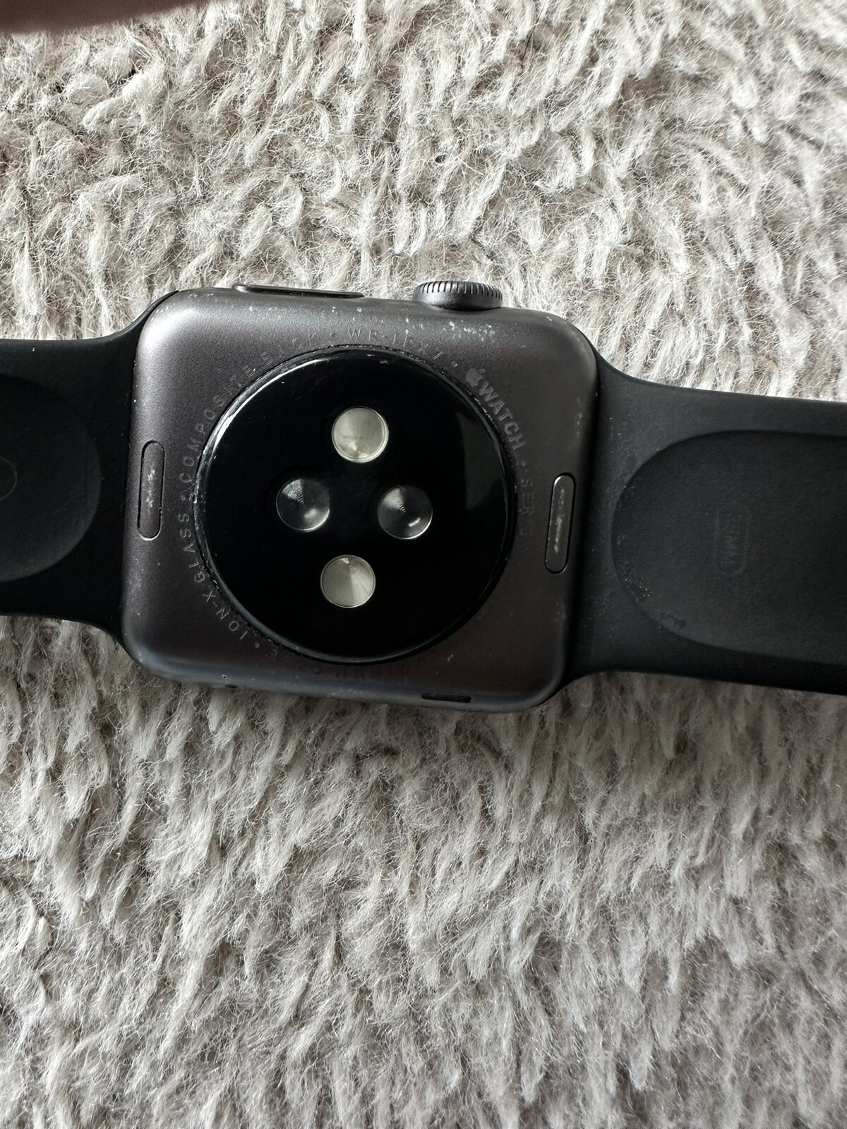 Apple Watch Series 1 38mm Space Gray Aluminum Case Black Sport Band (MP022LL/A)