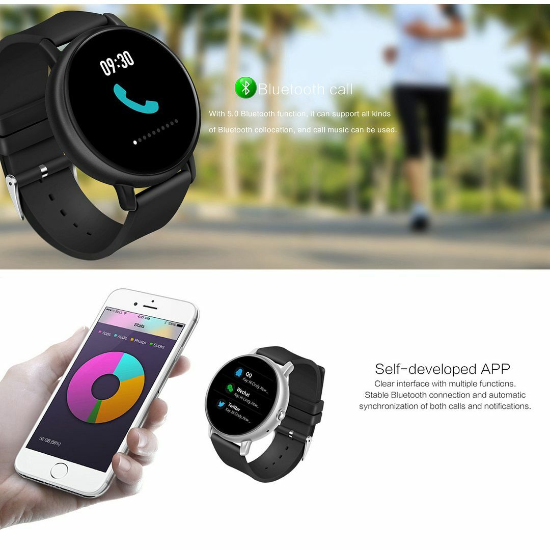 Waterproof Smart Watch Sleep Tracking Bluetooth SmartWatch Message Notification