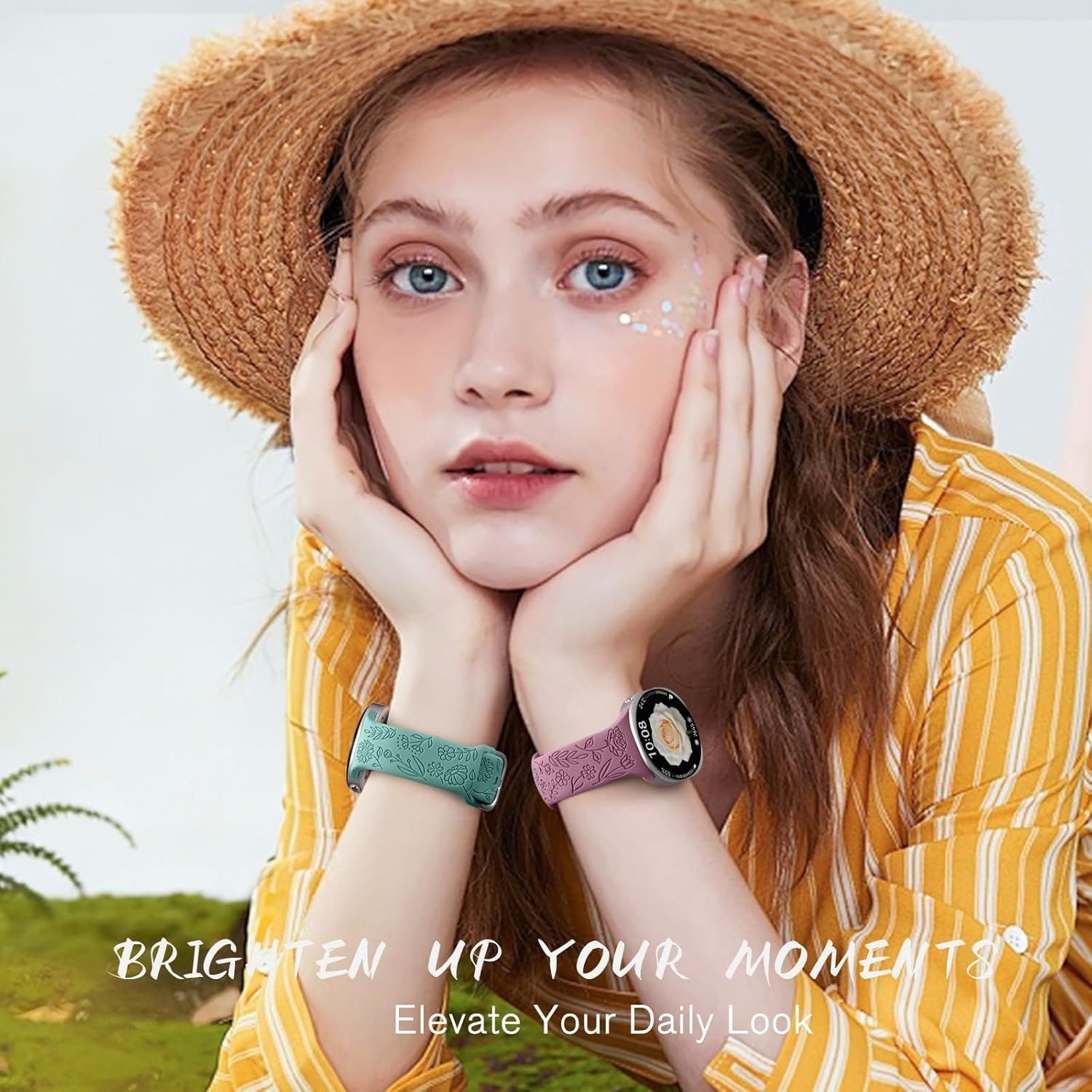 6 Pack Soft Silicone Strap Compatible with Samsung Galaxy Watch 9/8 40mm 44mm