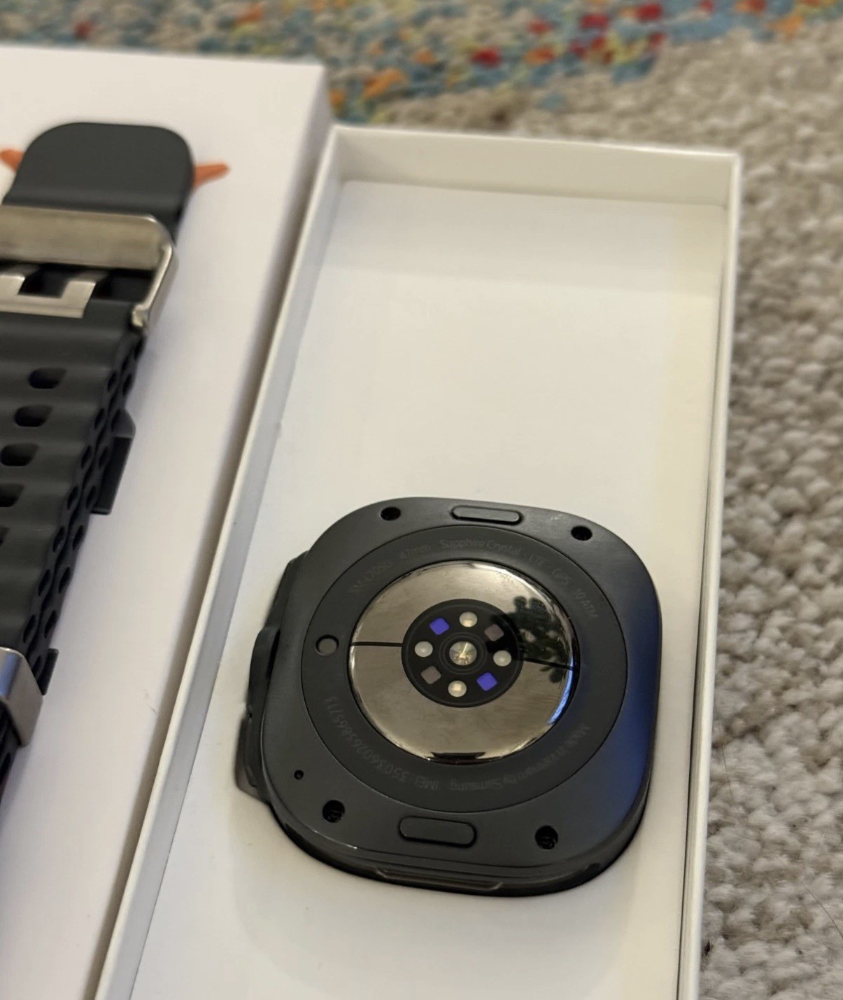 Samsung Galaxy Watch Ultra 47mm LTE Titanium Gray – Dark Gray Marine Band – Exce