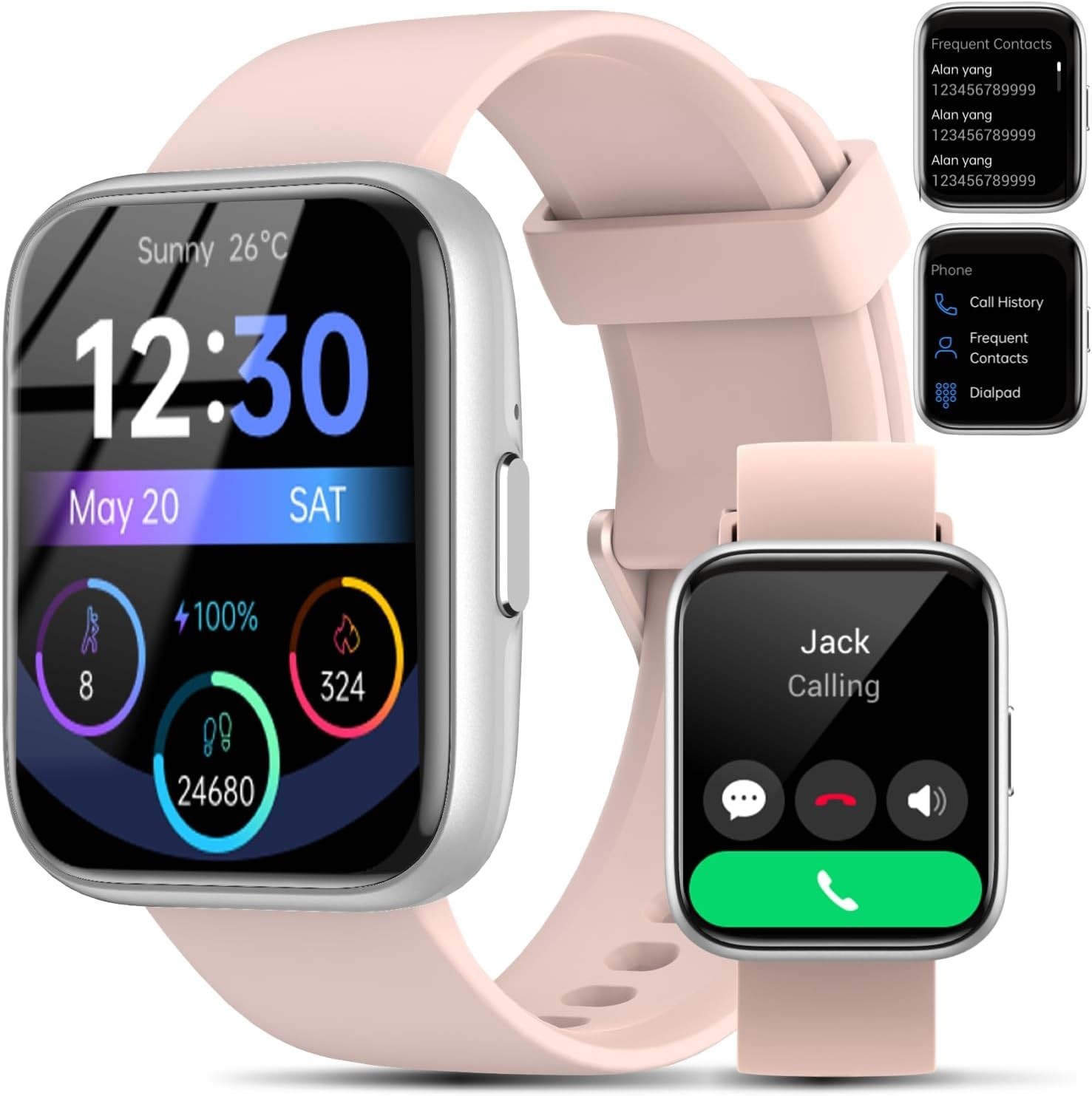 Women’s Smart Watch Bluetooth SmartWatch For Apple iPhone iOS and Android