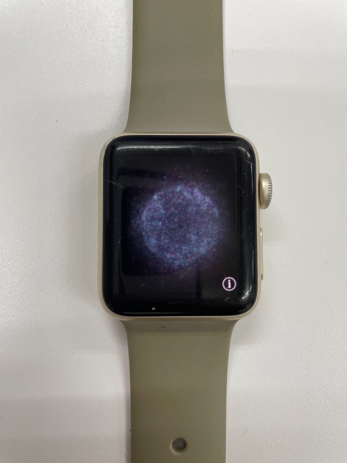 Apple Watch Series 2 38mm Gold Aluminum Case, Concrete Sport Band Smart Watch