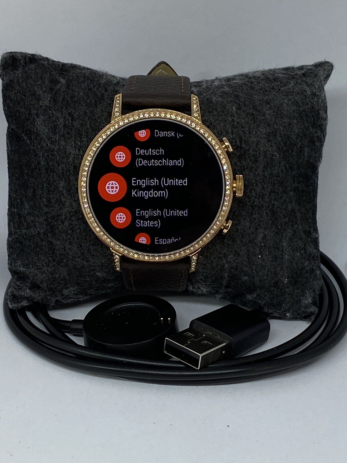Fossil Gen 4 Authentic Digital Dial Smart Watch Custom Band FTW6011 CR142