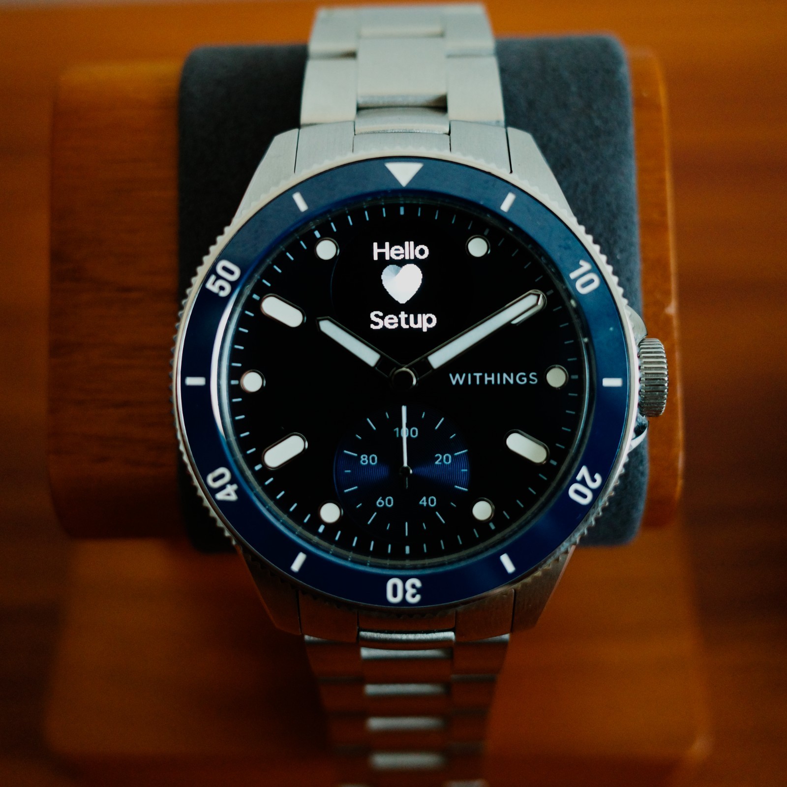 Withings ScanWatch Nova 42mm Blue – Hybrid Smartwatch, ECG SpO2 – Open Box, Comp