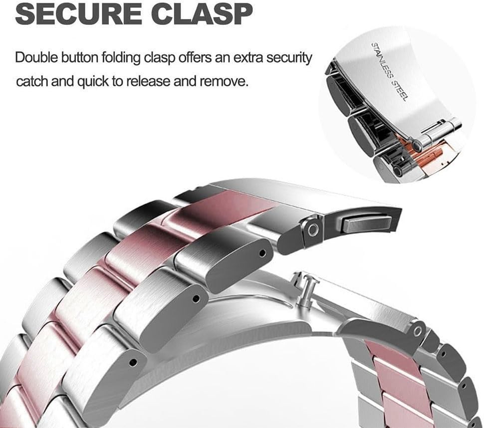 Case For Samsung Galaxy Watch Ultra 47mm No Gap Stainless Steel Replacement Band