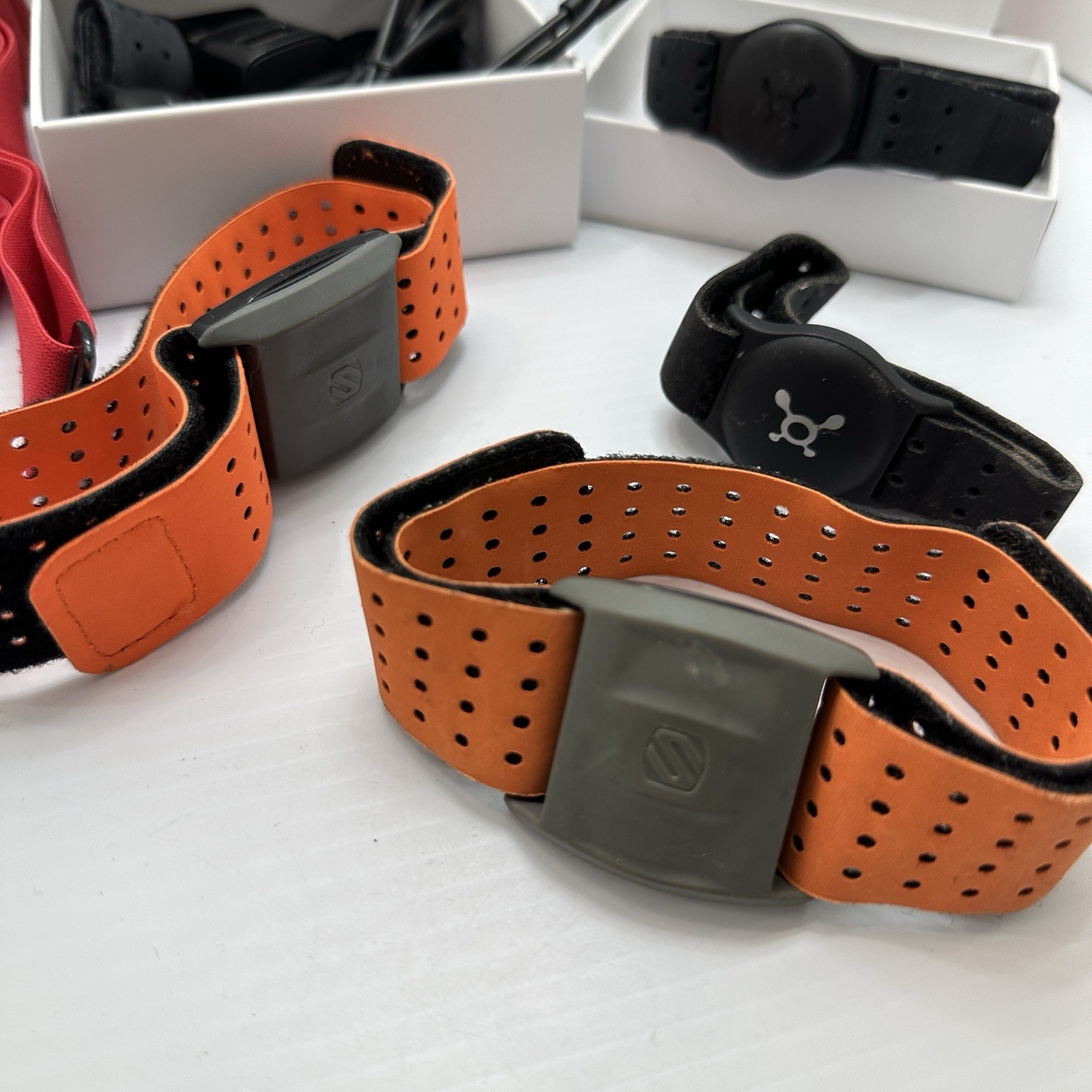Myzone MZ-Switch + OTBeat Burn 2 & 3 HR Monitors Lot Chest Arm Strap Bundle READ