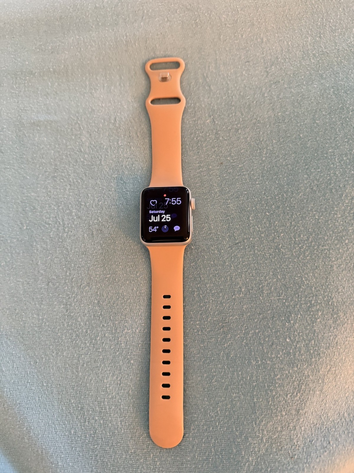 Apple Watch Series 3 38mm Gold Aluminium Case with Pink Sand Sport Band (GPS) –