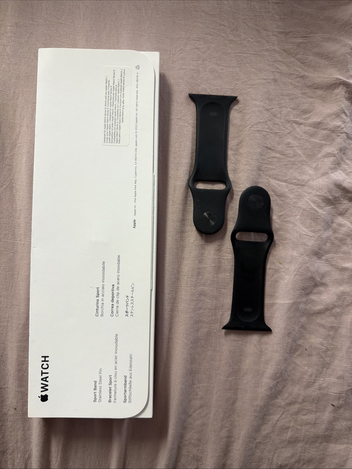 Apple Watch Series 9 45mm Aluminum Case with Sport Band ONLY – Midnight (GPS