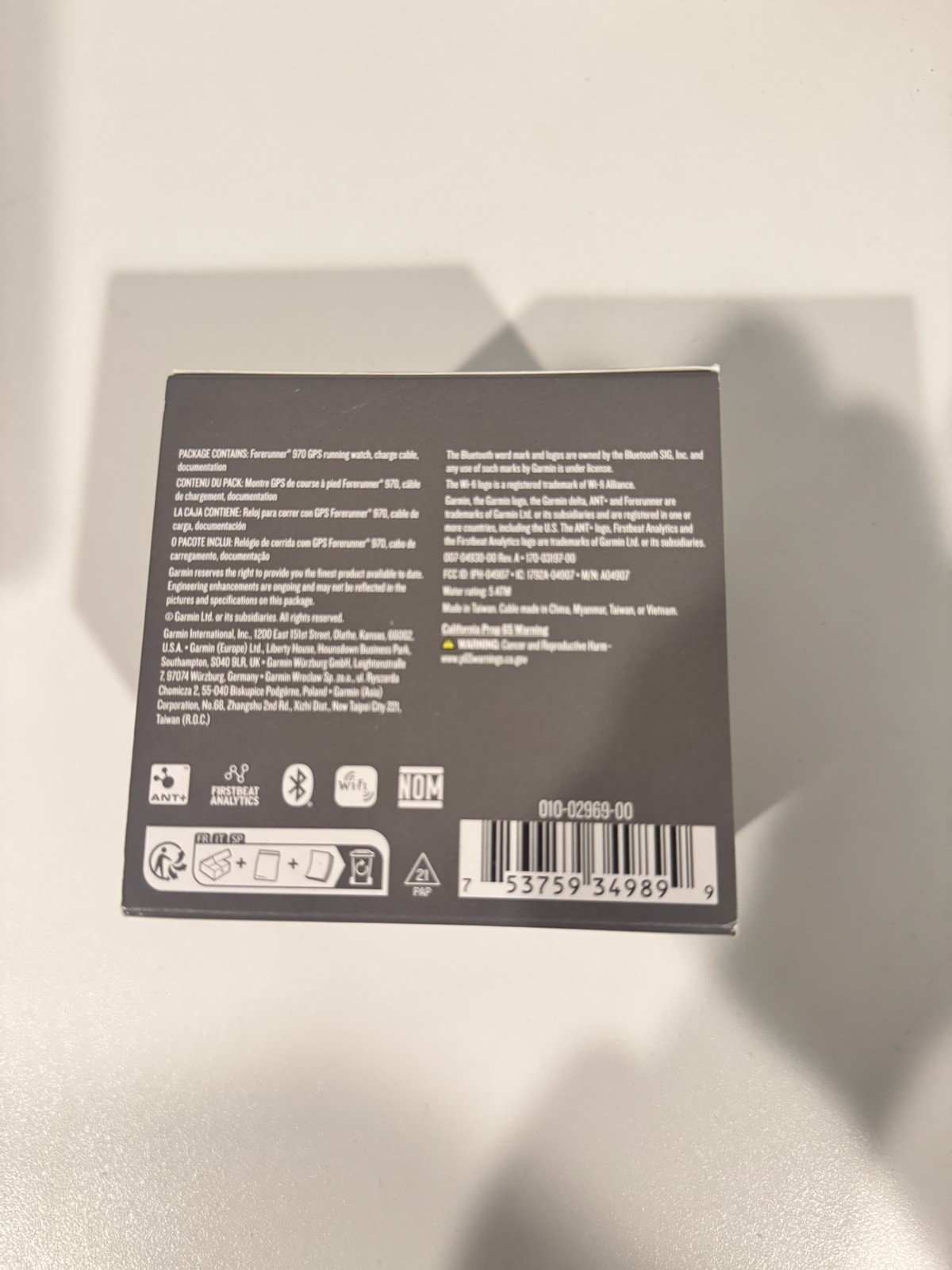 Brand New Garmin Forerunner 970 GPS Smartwatch 47 mm Titanium – Carbon Grey