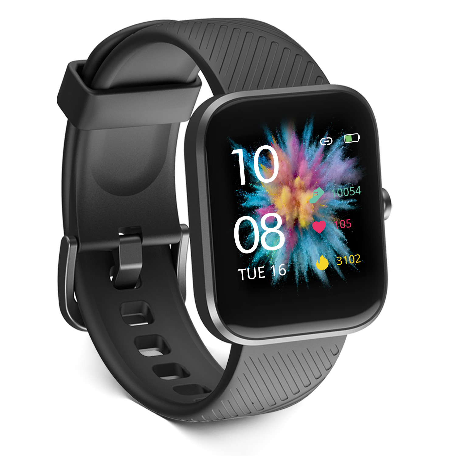Virmee VT3 Smart Watch, Fitness Tracker for Android & iOS Phones, Heart Rate Mon
