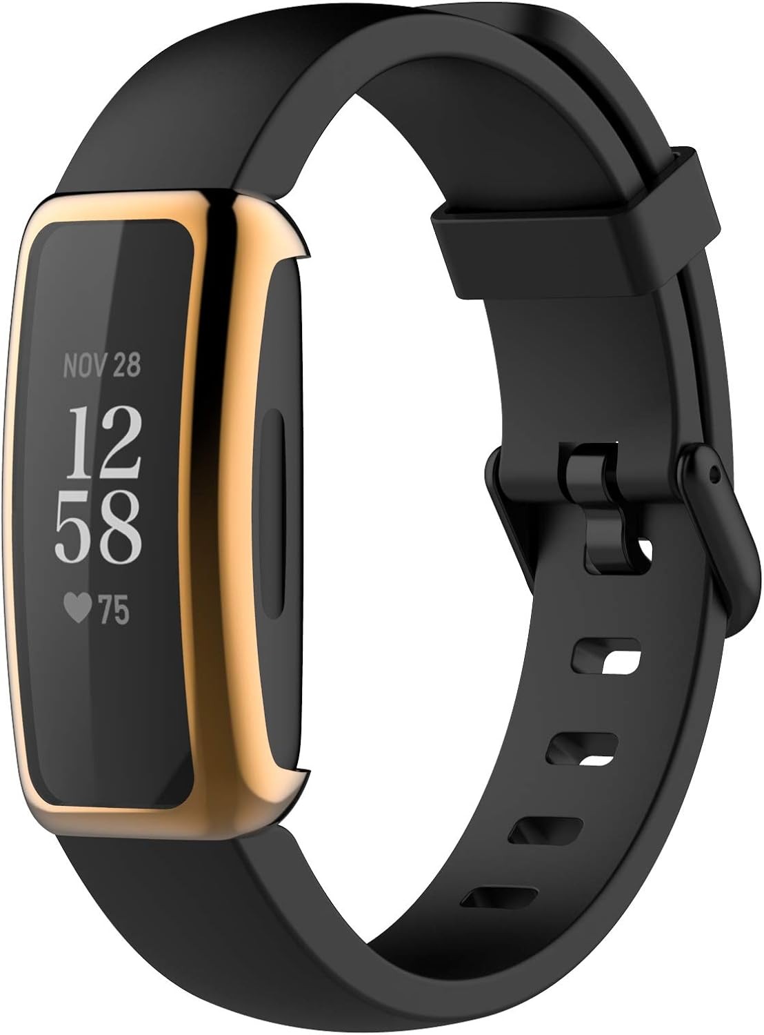 Soft TPU Bumper Case for Fitbit Inspire 2/3 with Full Coverage Screen Protector