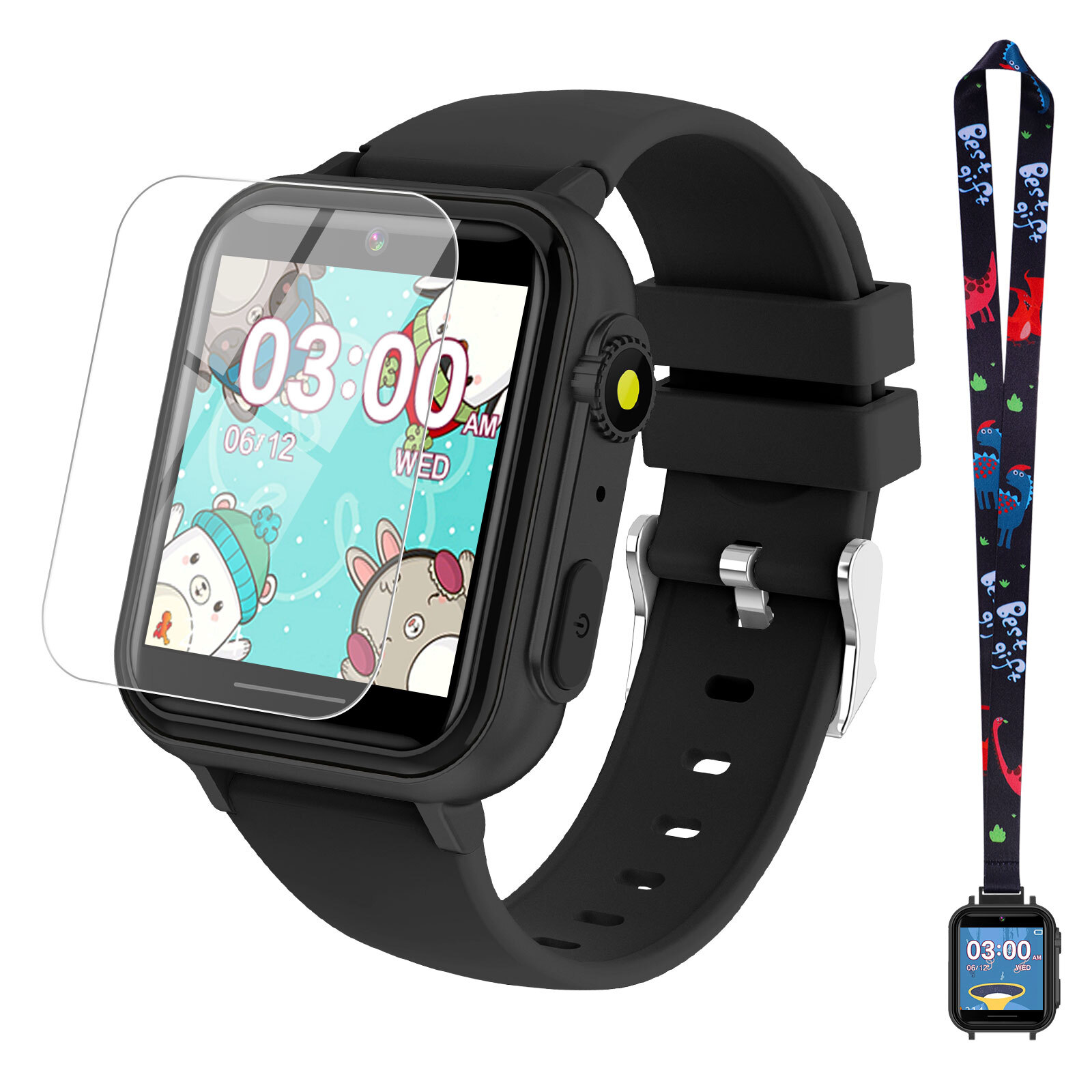 Smart Watch for Kids 30+ Games 140 Learning Cards HD Touch Screen for Kids Gifts