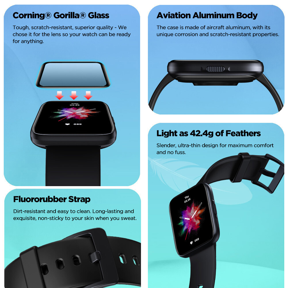Smartwatch 1.78 Inch Touch Screen Bluetooth Wristwatch Smart Watch Men Women