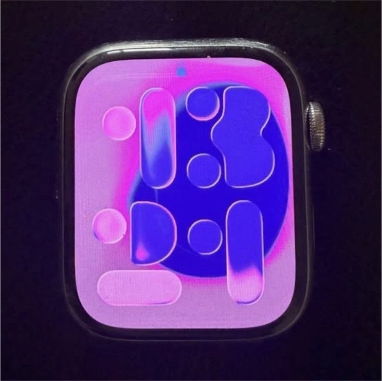 Apple Smart Watch 44mm Silver w/ Silicone Bands Pink Beige Green Maroon