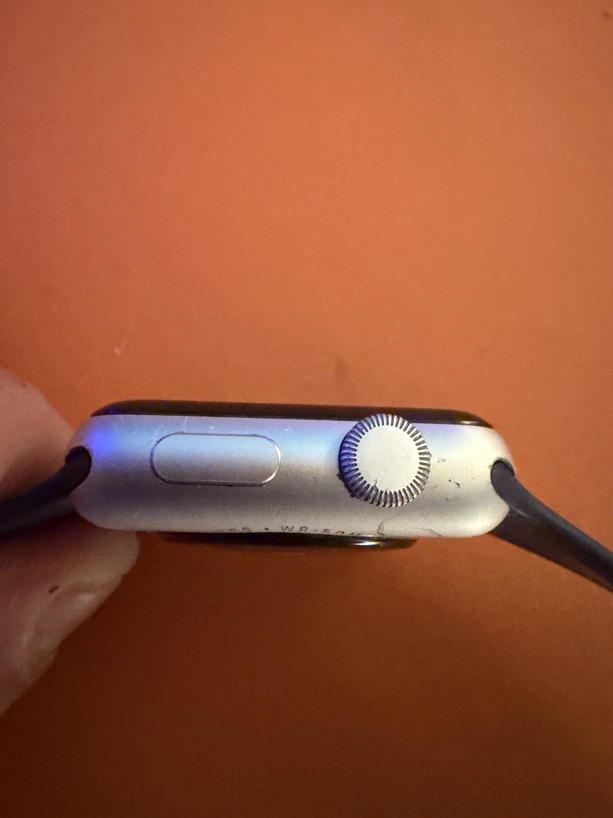 Apple Watch Series 3 42mm Silver Aluminum Case with Blue Sport Band GPS