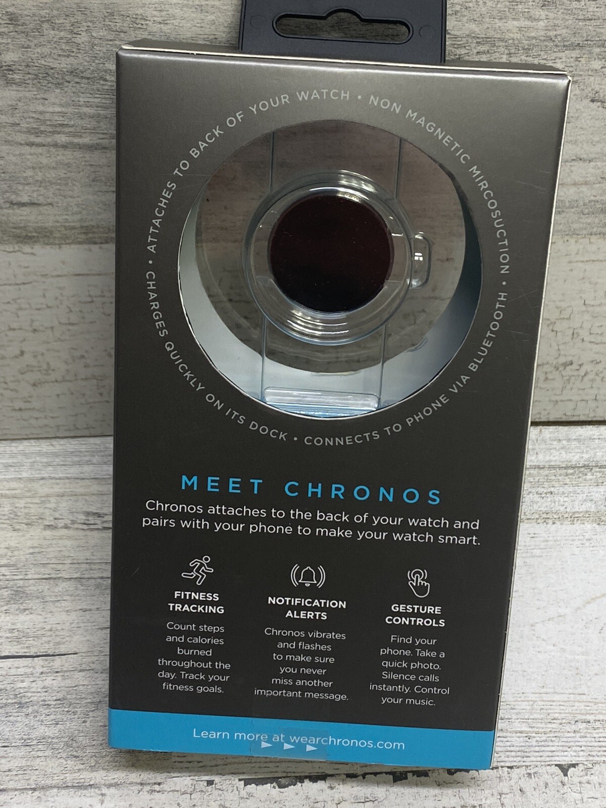 Chronos Wearable Disc | Make Any Watch a Smartwatch | Fitness Tracker, Alerts