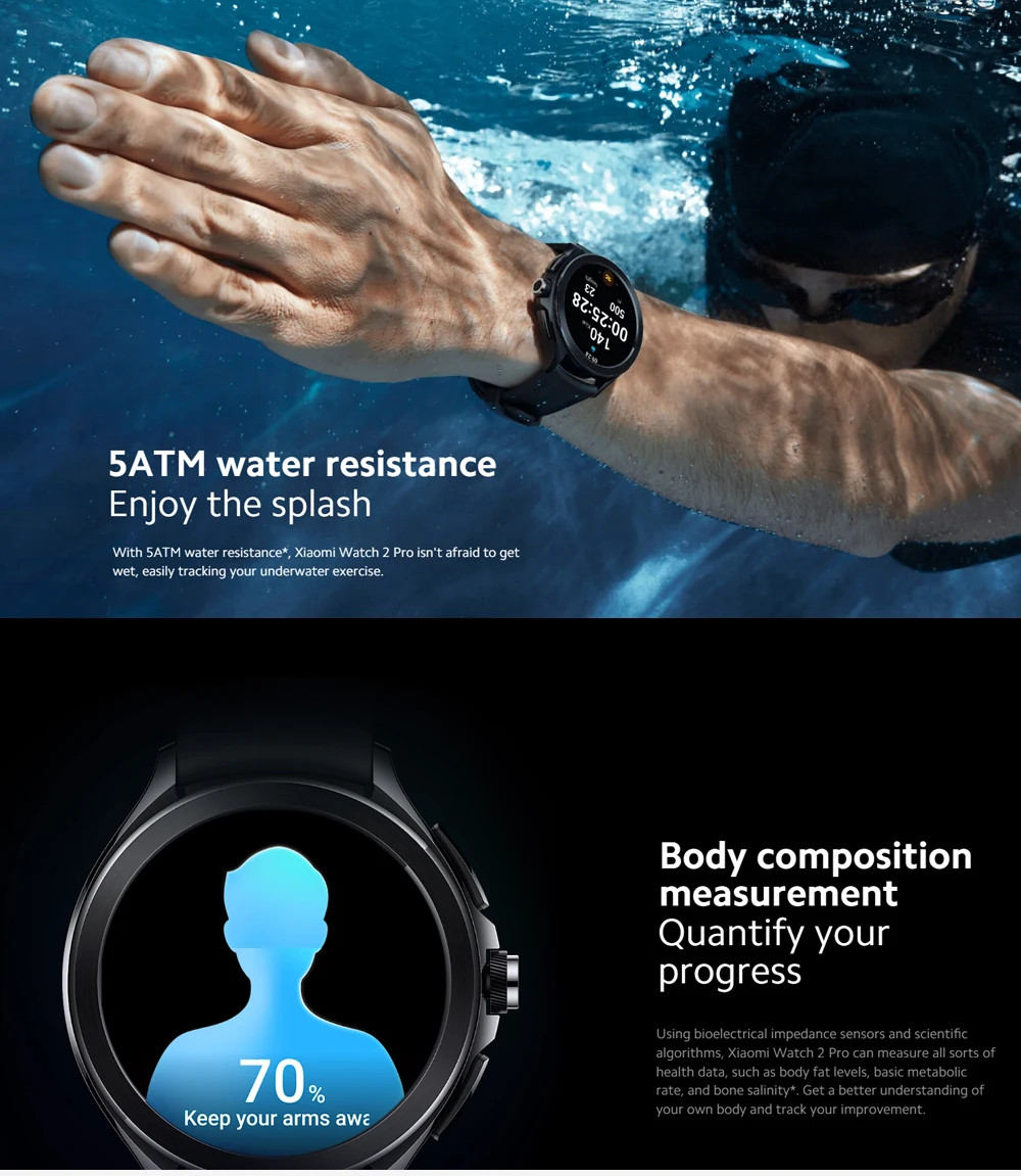Global Version Xiaomi Watch 2 Pro 1.43″ AMOLED Display 150+ Sports Modes