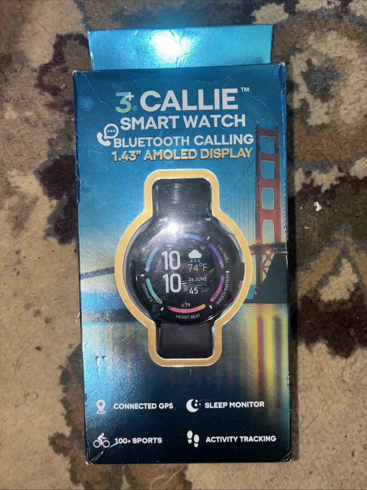 NEW – 3+ Callie Smartwatch W/ Bluetooth Calling Watch – Round Face – Free ShipN!