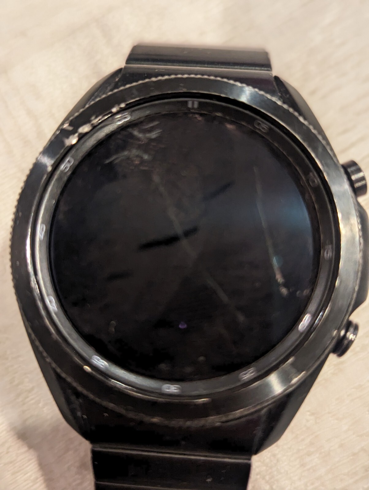 SAMSUNG GALAXY WATCH 3 Titanium Smart Watch 45mm GPS Bluetooth – Mystic Black