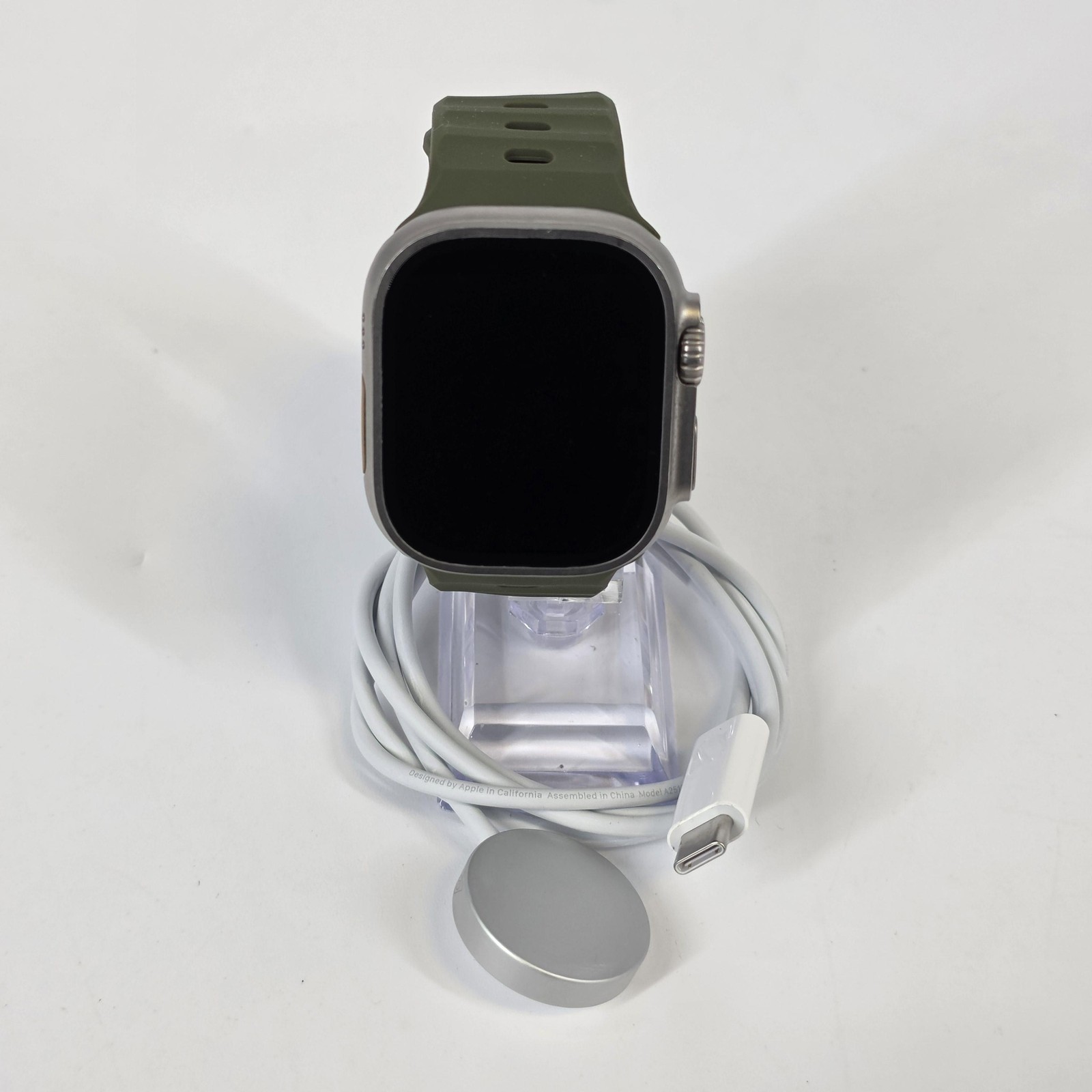 Apple Watch (Ultra) 49mm Titanium (LTE) w/ Green Ocean Band – Very Good