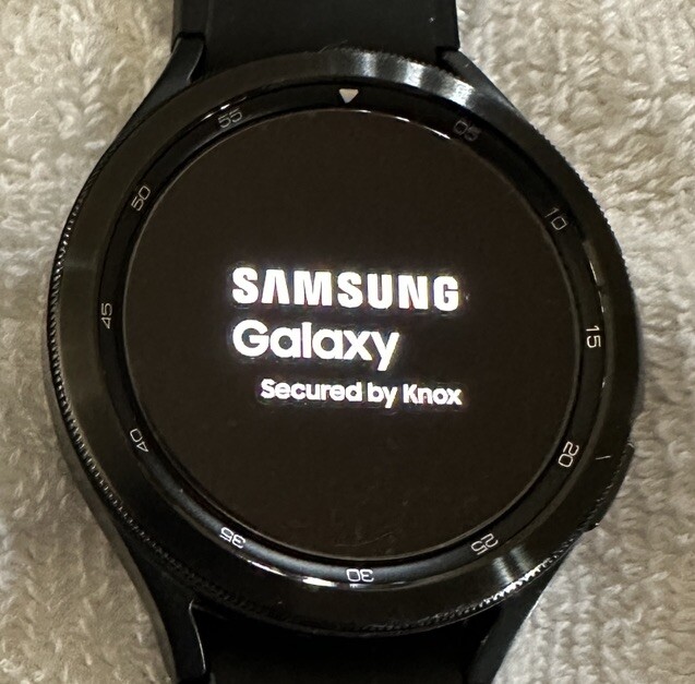 Samsung Galaxy Watch 4 Sport Band Black 46mm Stainless Steel Case LTE R895U