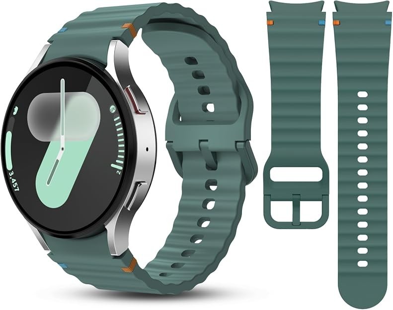 Deep Purple Soft Silicone Replacement Strap for Samsung Galaxy Watch 7 40mm/44mm