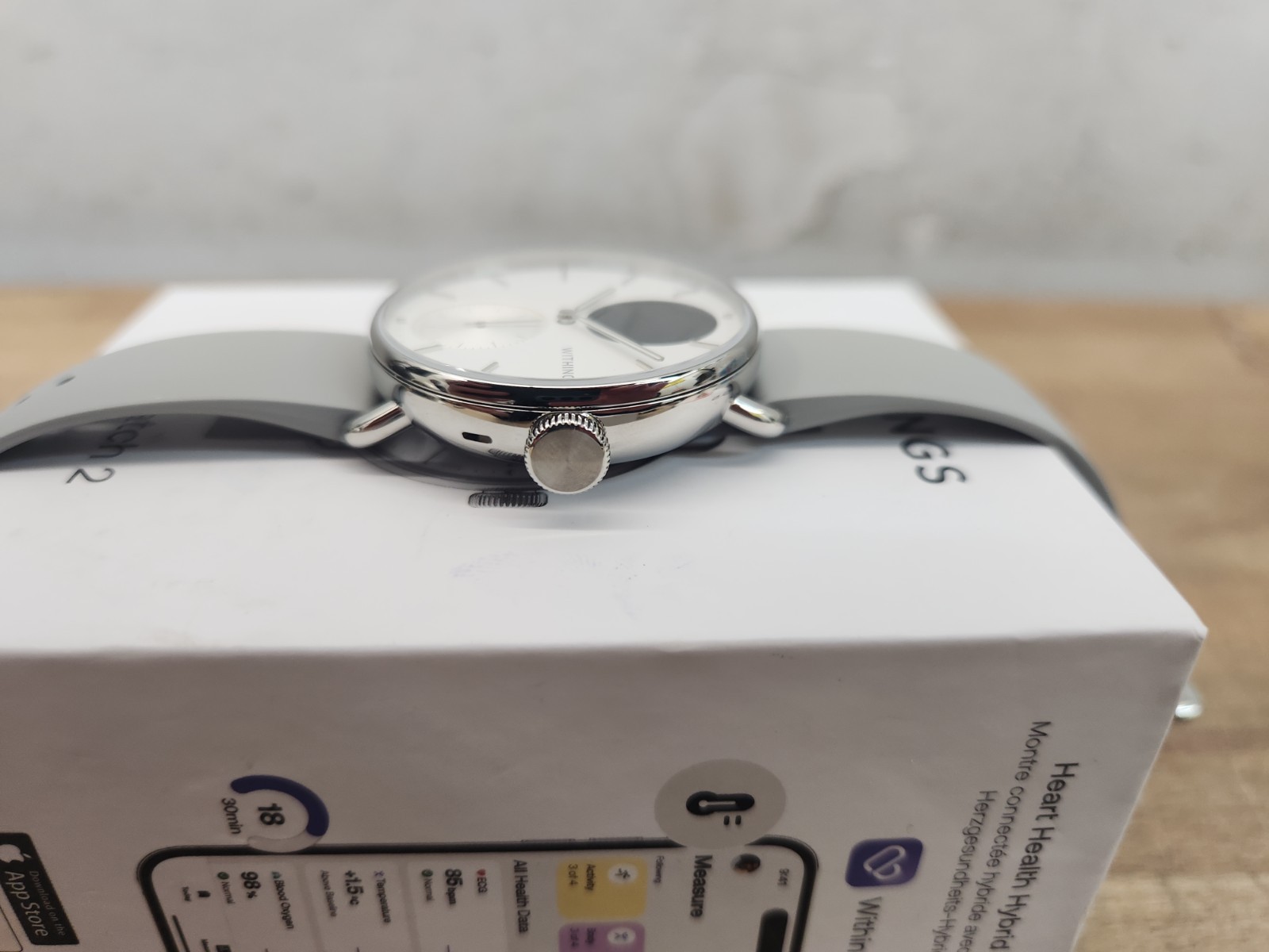 Withings ScanWatch 2 38mm White Heart Health Hybrid Smartwatch -NEW/OPEN BOX-